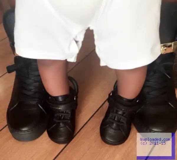Photo: Tiwa Savage Shares Cute Leg Pic With Her Son